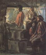 Louis Le Nain A Farrier in His Forge (mk05) oil painting on canvas